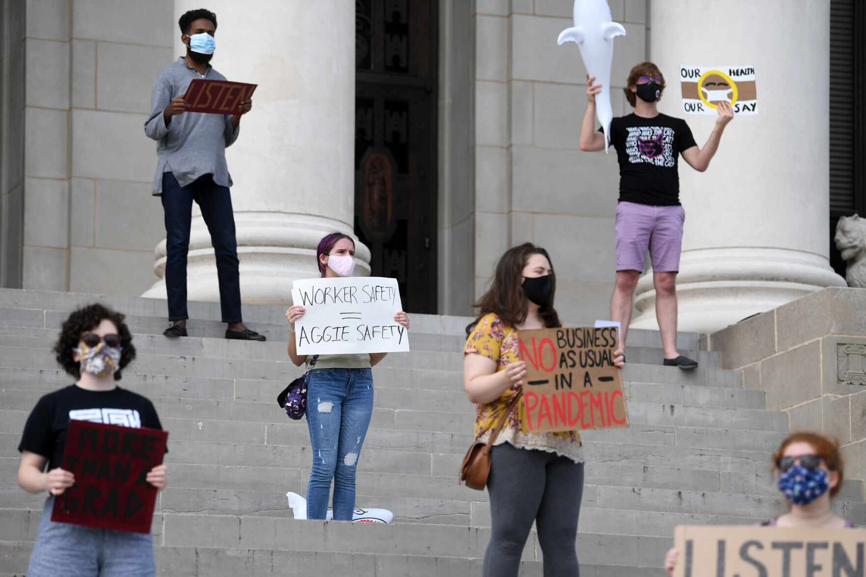 TAMU graduate student protest